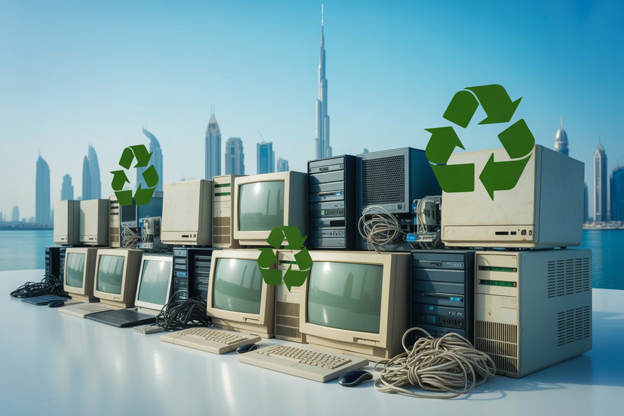 old computers and IT scrap